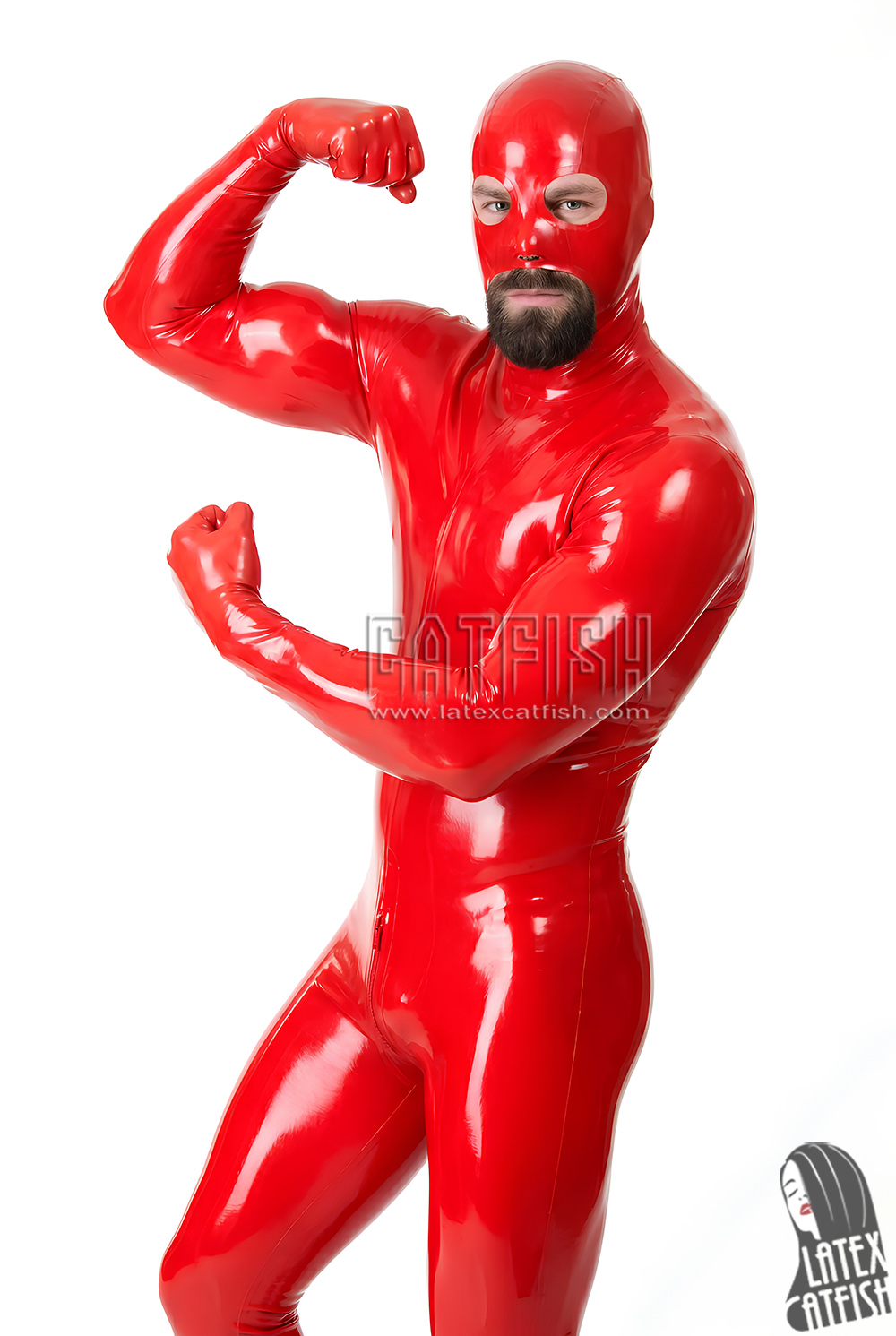 Full Enclose Gimperator Latex Catsuit Full Enclose Gimperator Latex Catsuit