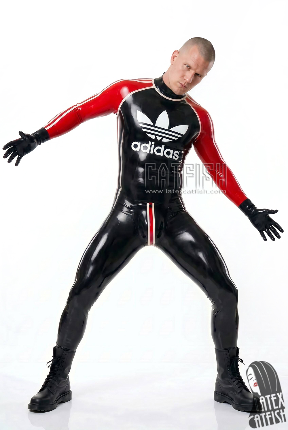 Sports Adi Latex Catsuit With Codpiece Sports Adi Latex Catsuit With Codpiece