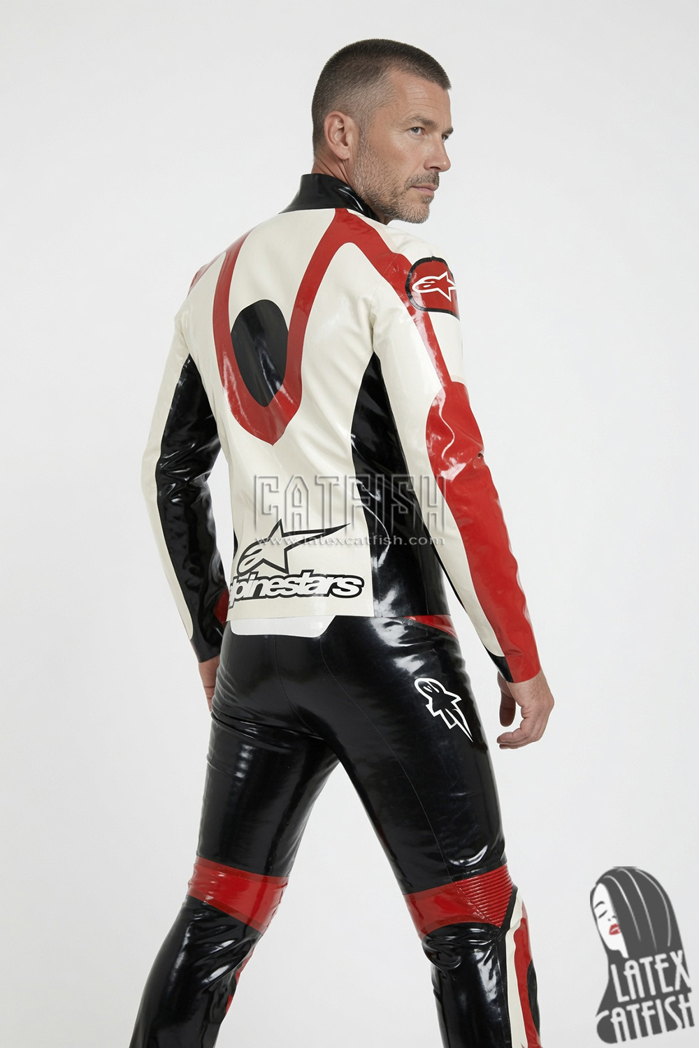 Men's Conventional Latex Motorcycle Jacket Men's Conventional Latex Motorcycle Jacket