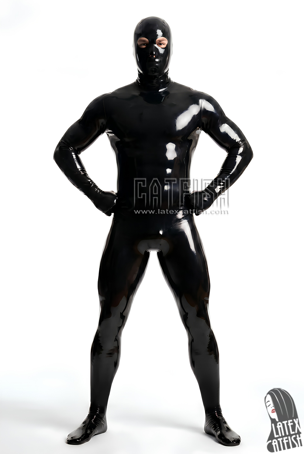 Full Enclose Gimperator Latex Catsuit Full Enclose Gimperator Latex Catsuit