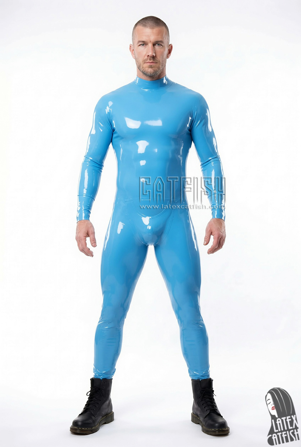 Men's 'Pouch' Zipperless Latex Catsuit Men's 'Pouch' Zipperless Latex Catsuit