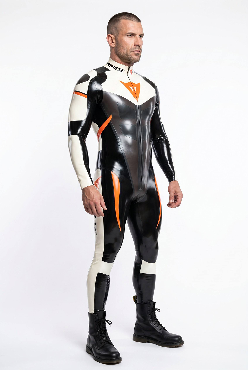 Men's MotoGP Biker Latex Catsuit Version 4 Men's MotoGP Biker Latex Catsuit Version 4