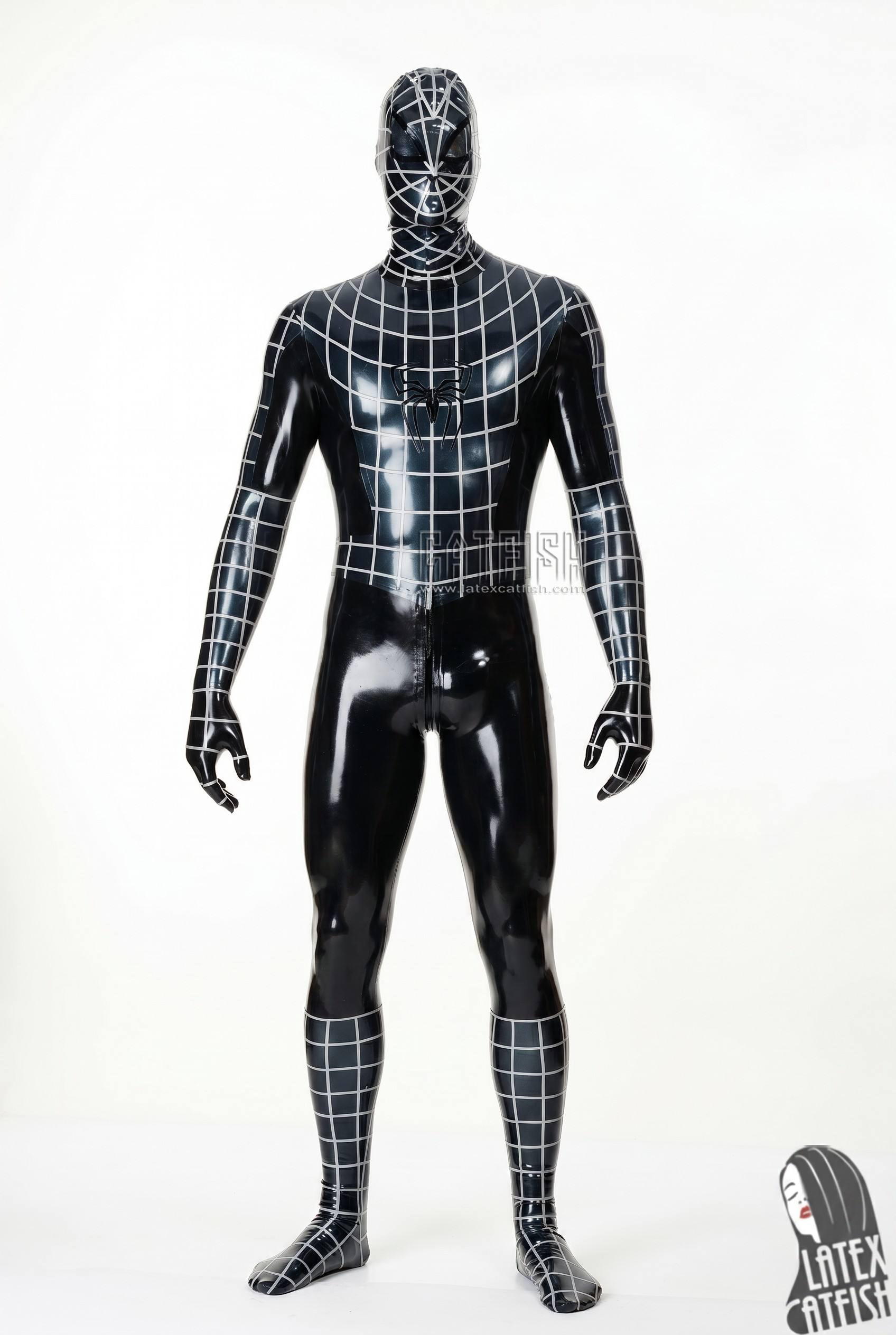 Cosplay Spider Total Coverage Latex Catsuit Cosplay Spider Total Coverage Latex Catsuit