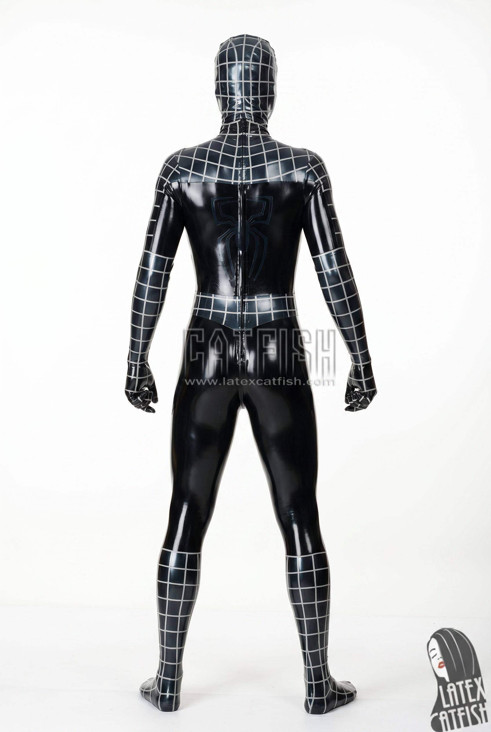 Cosplay Spider Total Coverage Latex Catsuit Cosplay Spider Total Coverage Latex Catsuit