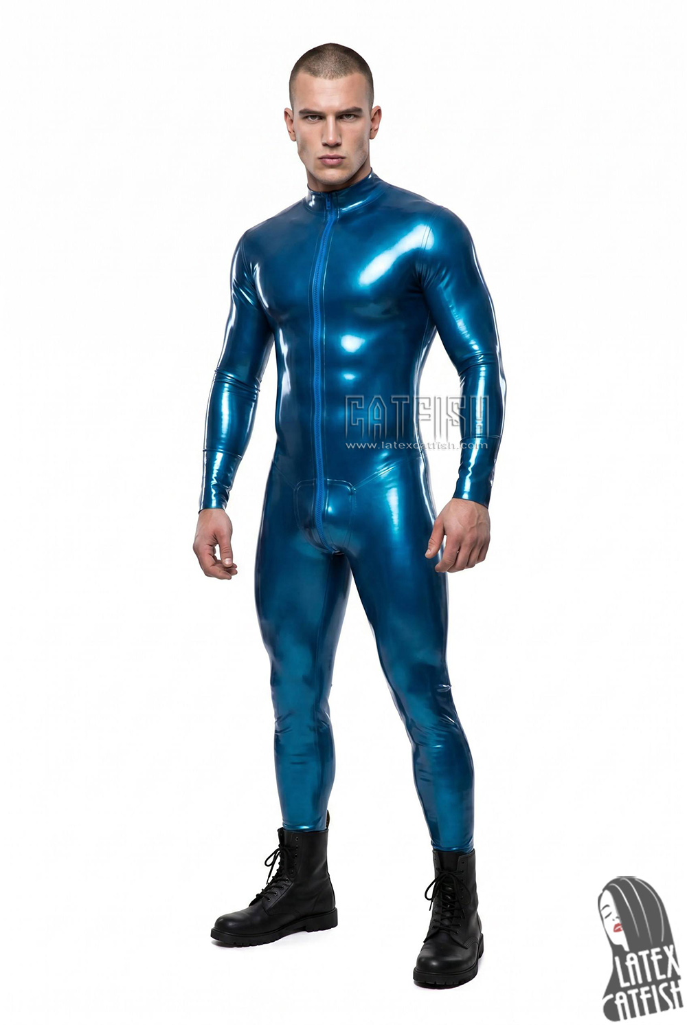Men's Standard Front Zipper Latex Catsuit Men's Standard Front Zipper Latex Catsuit