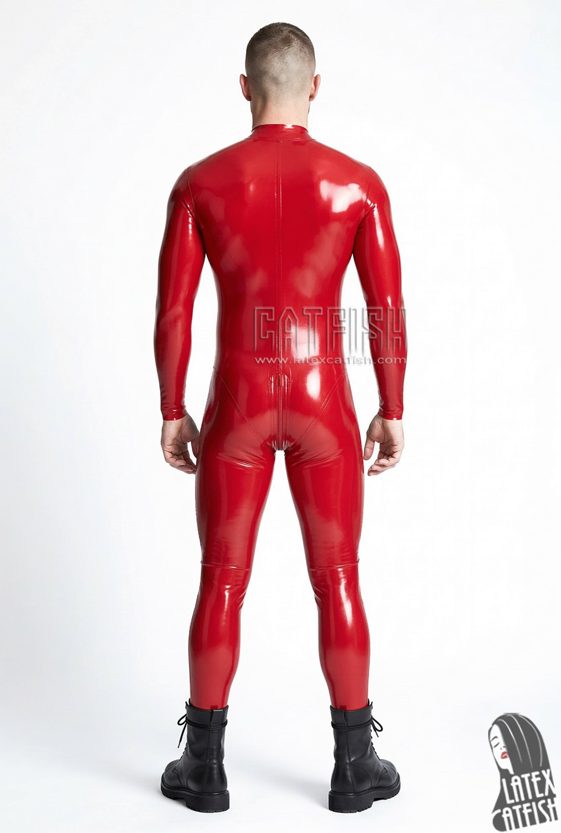 Men's Standard Front Zipper Latex Catsuit Men's Standard Front Zipper Latex Catsuit