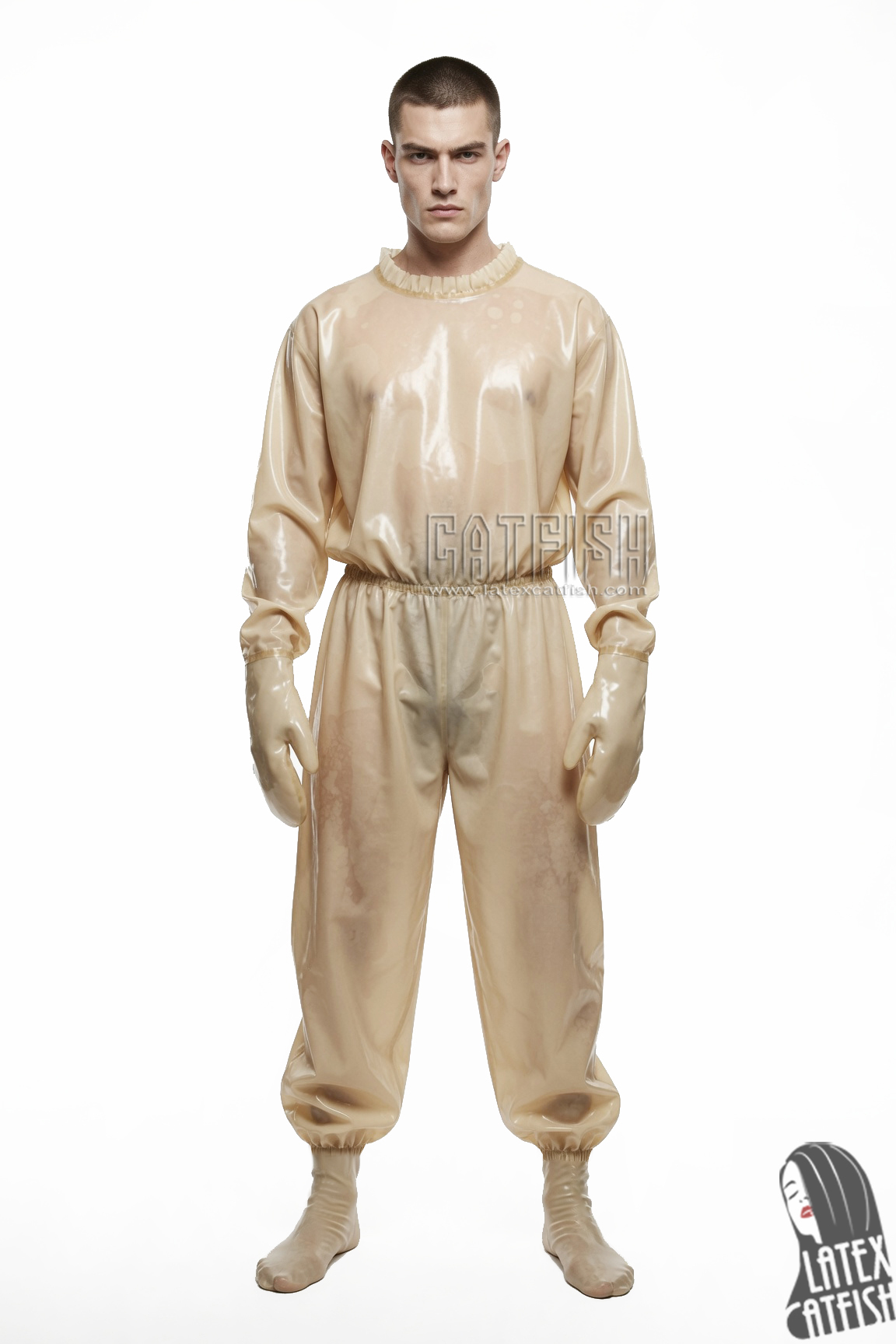 Unisex Transparent Latex Sweat Suit Unisex Transparent Latex Sweat Suit