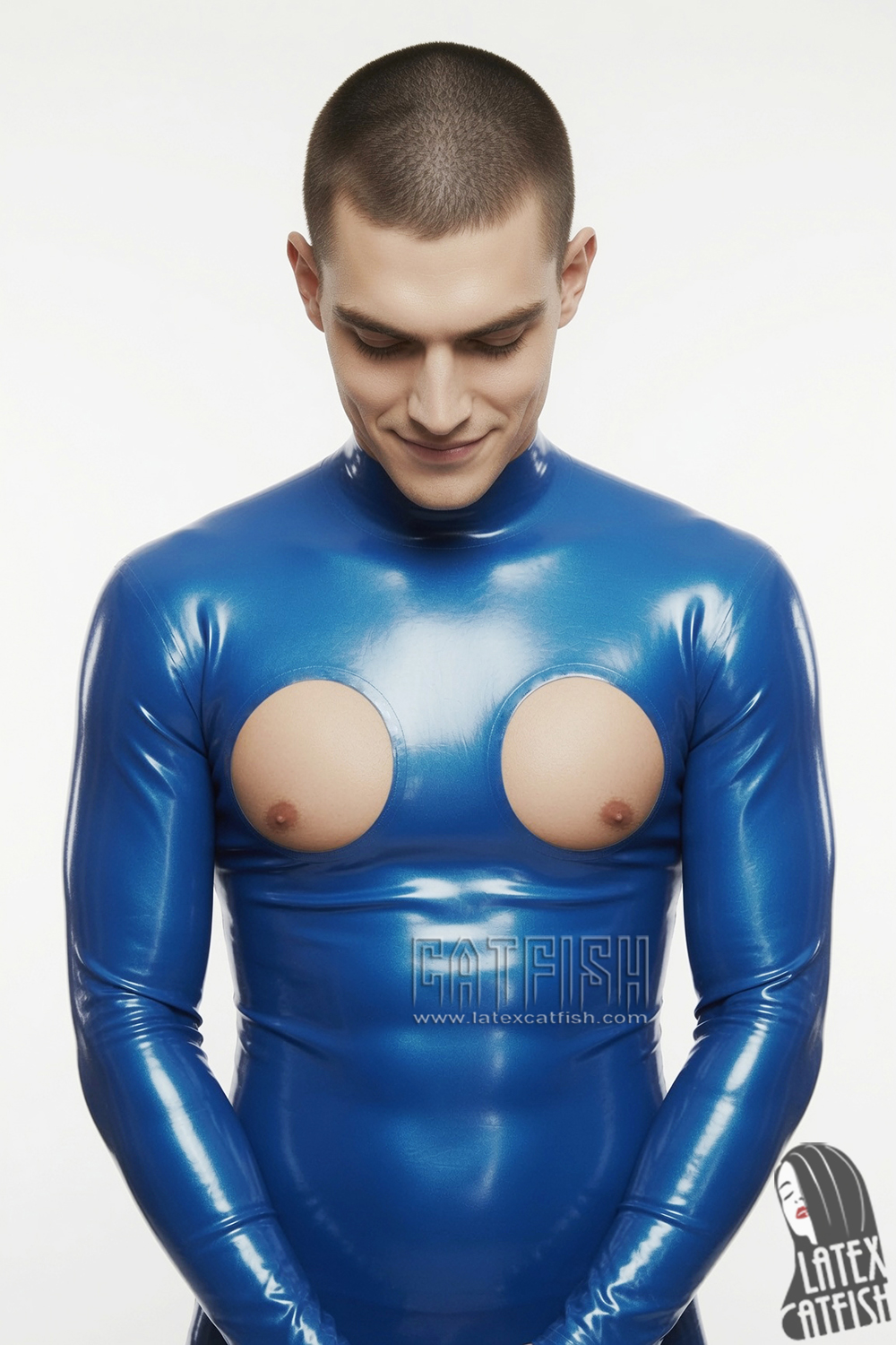Men's Chest Holes Latex Catsuit Men's Chest Holes Latex Catsuit