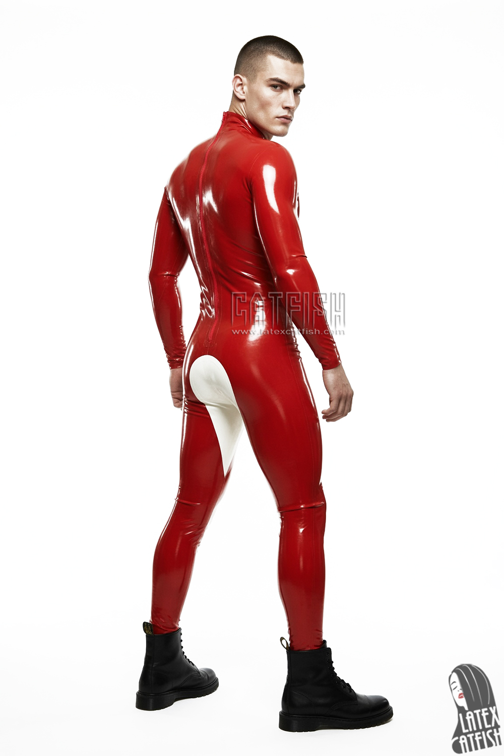 Waverider Back Zipper Latex Catsuit Waverider Back Zipper Latex Catsuit