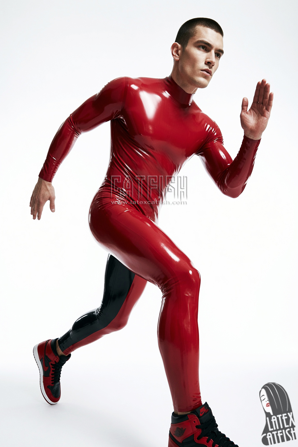 'Nippon Contrast' Latex Catsuit 'Nippon Contrast' Latex Catsuit
