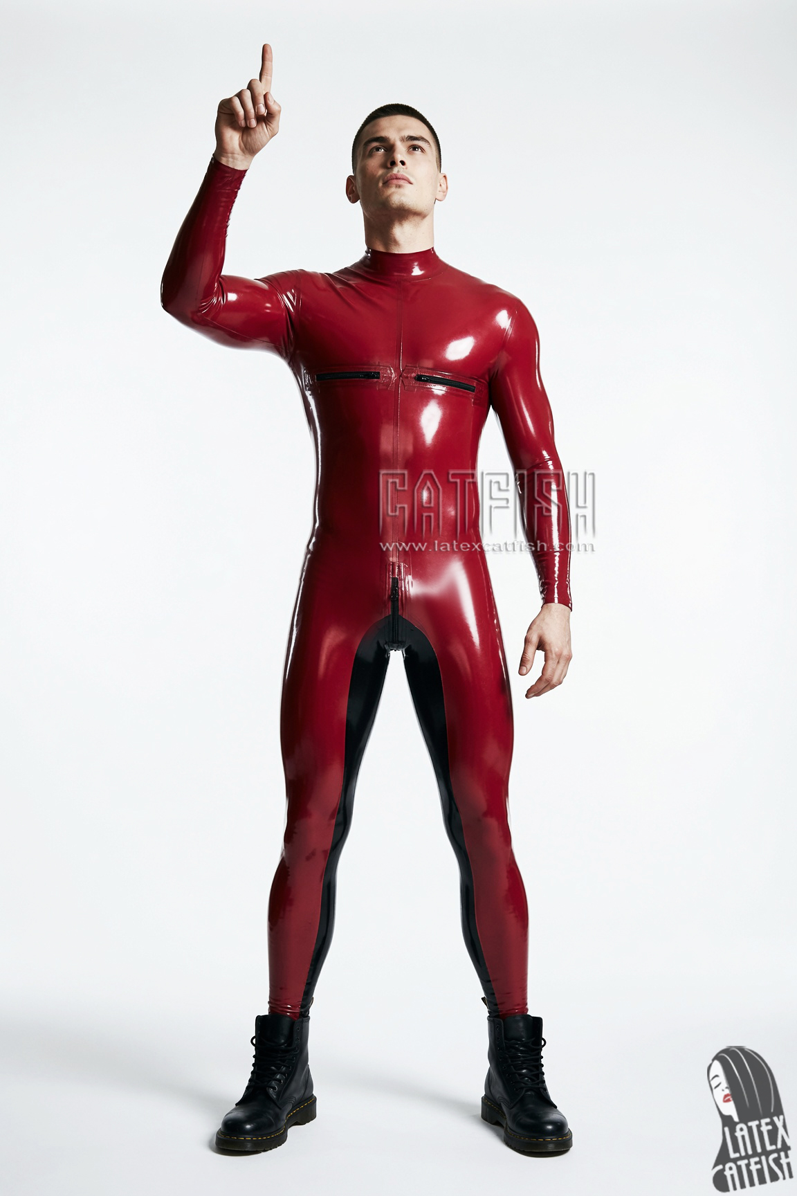'Nippon Contrast' Latex Catsuit 'Nippon Contrast' Latex Catsuit