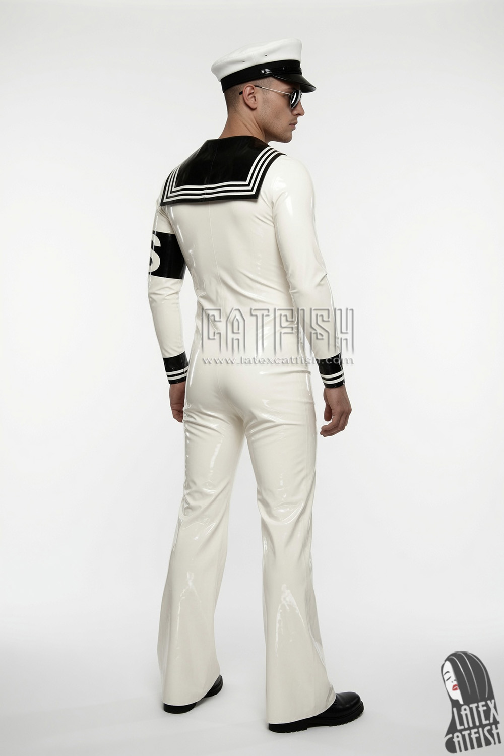 Men's 'Anchors Aweigh' Latex Sailor Suit Men's 'Anchors Aweigh' Latex Sailor Suit