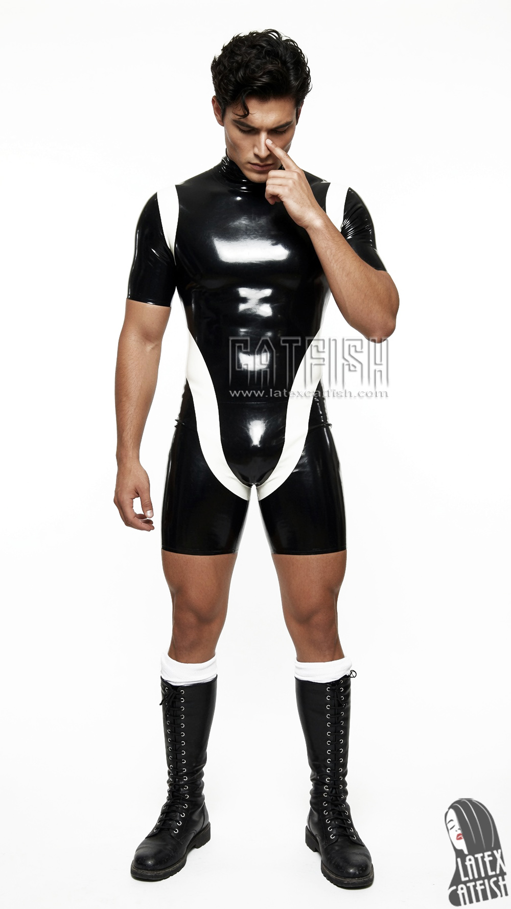 Men's 'Waveline' Latex Surfsuit Men's 'Waveline' Latex Surfsuit