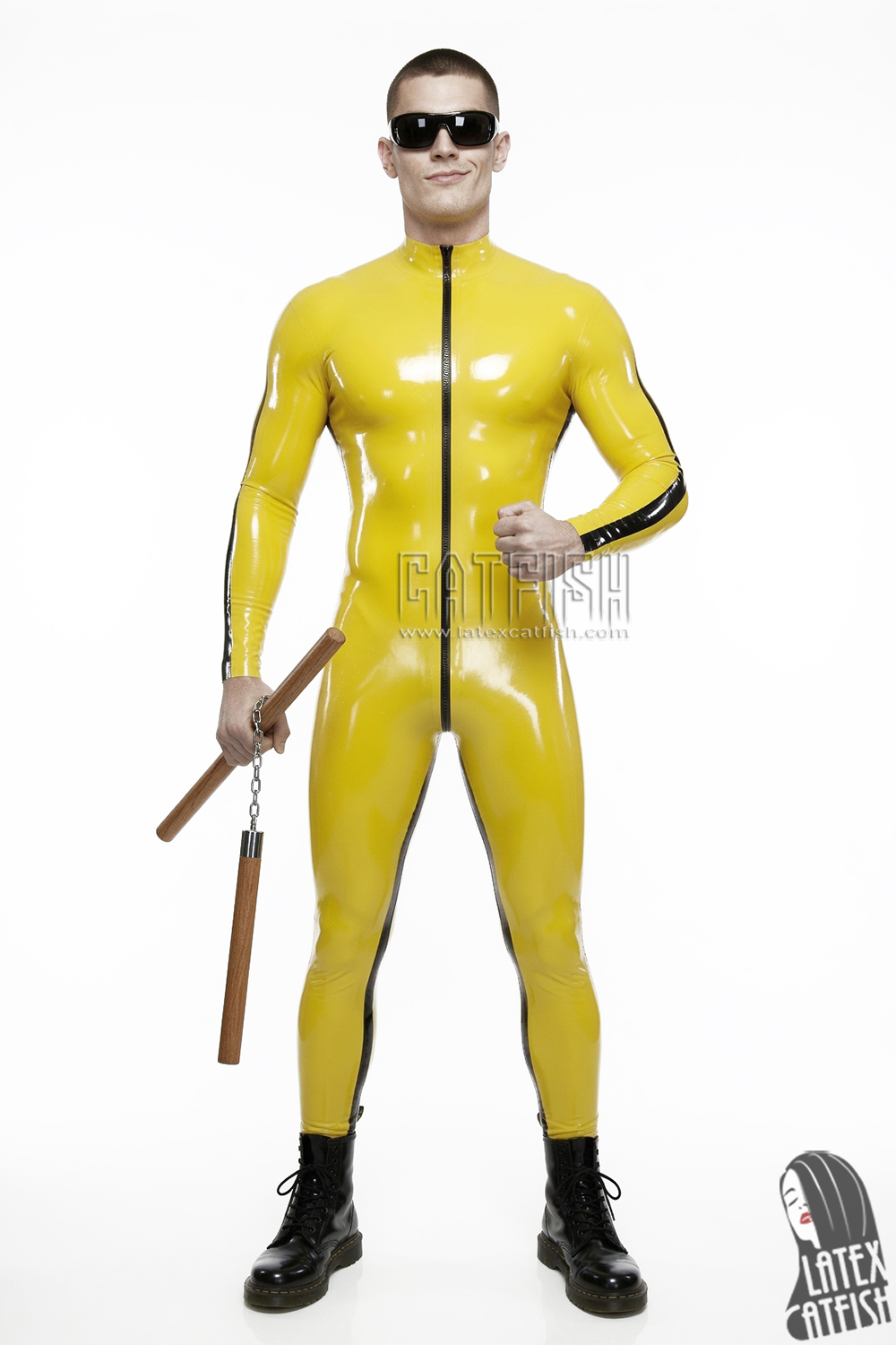 'Martial Arts' Bruce Lee Style Latex Catsuit 'Martial Arts' Bruce Lee Style Latex Catsuit