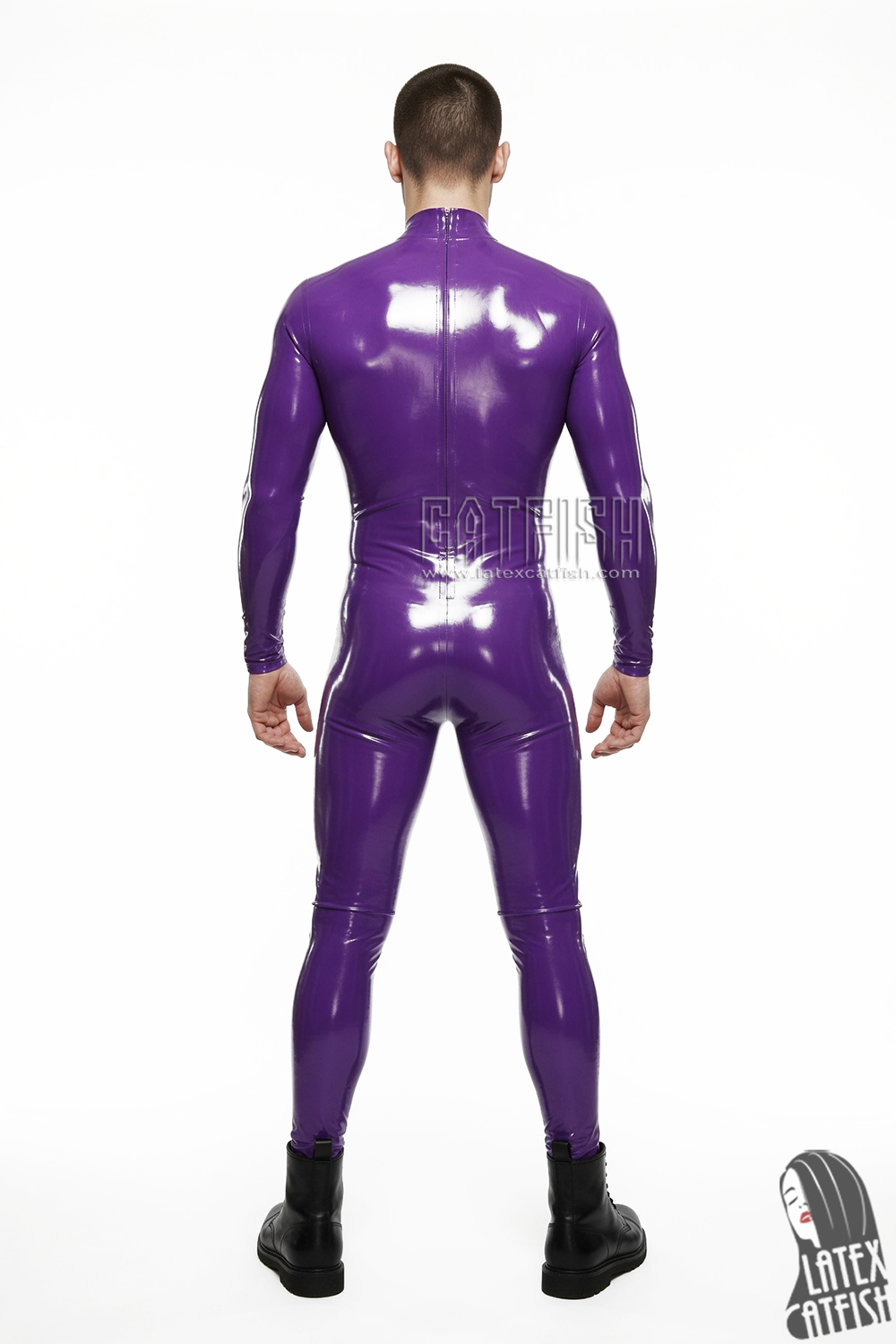 Men's Nipple-Zipper Latex Catsuit Men's Nipple-Zipper Latex Catsuit