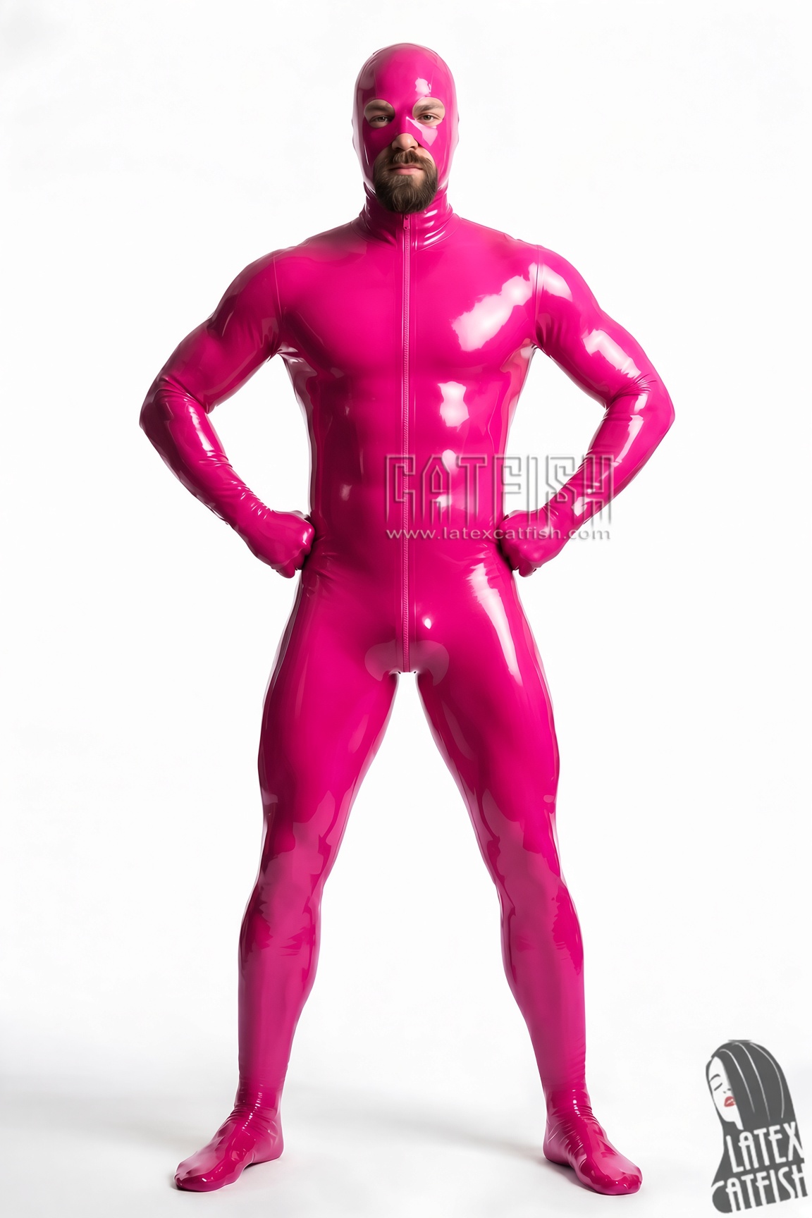 Full Enclose Gimperator Latex Catsuit Full Enclose Gimperator Latex Catsuit