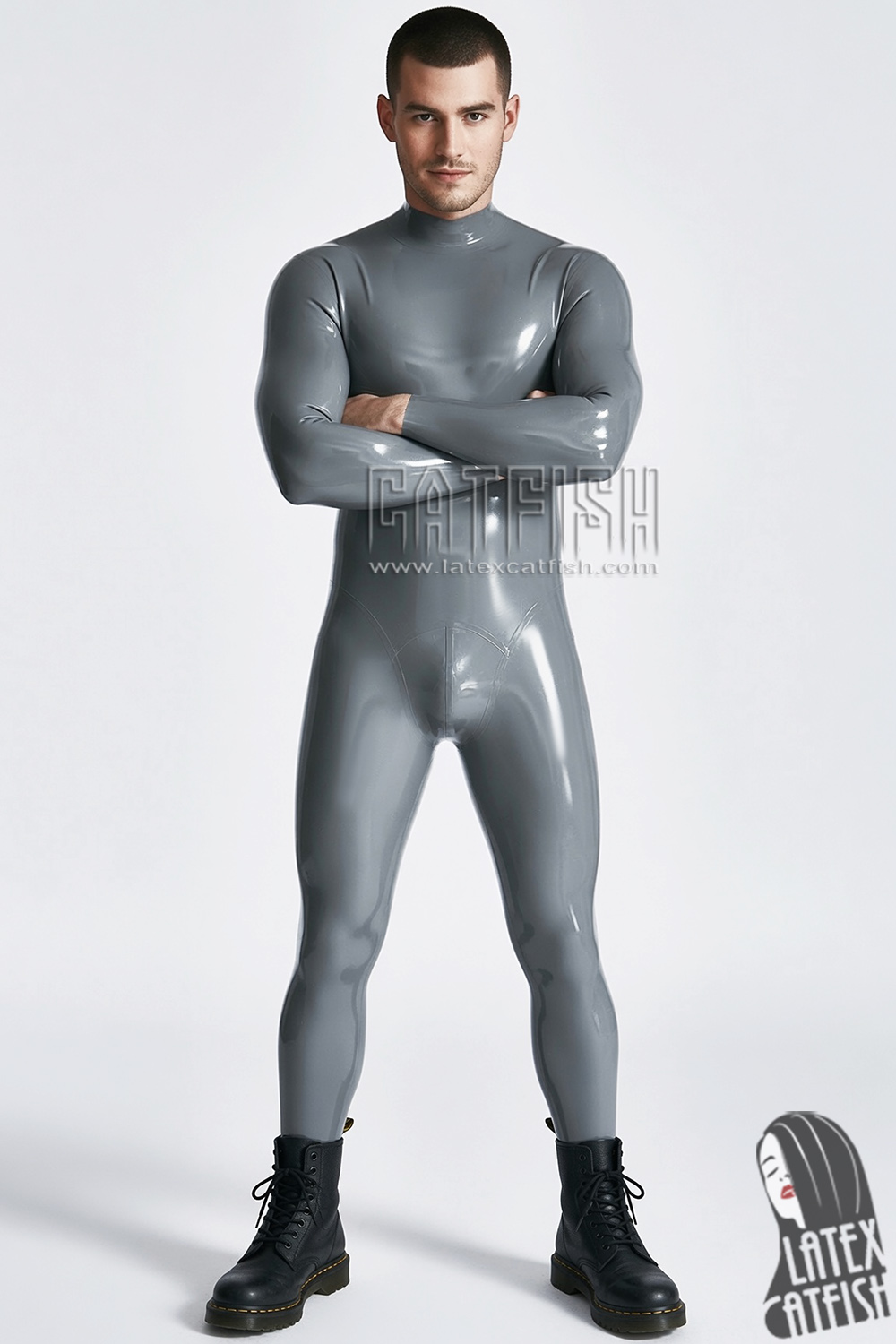 Men's Standard Back Zipper Latex Catsuit Men's Standard Back Zipper Latex Catsuit