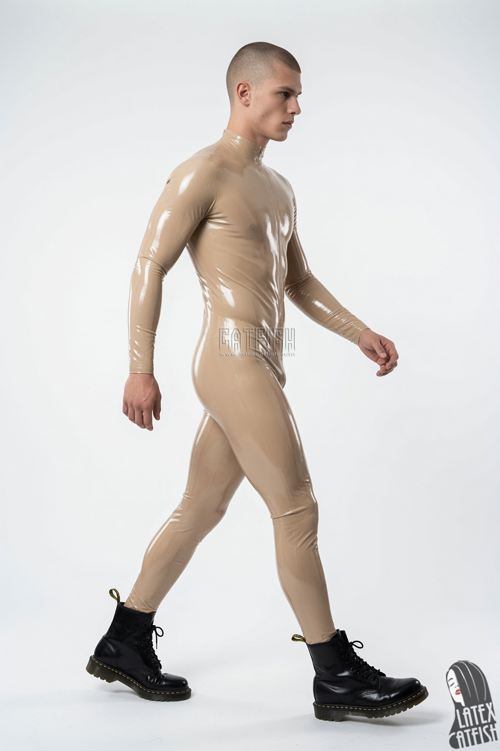 Men's Standard Front Zipper Latex Catsuit Men's Standard Front Zipper Latex Catsuit