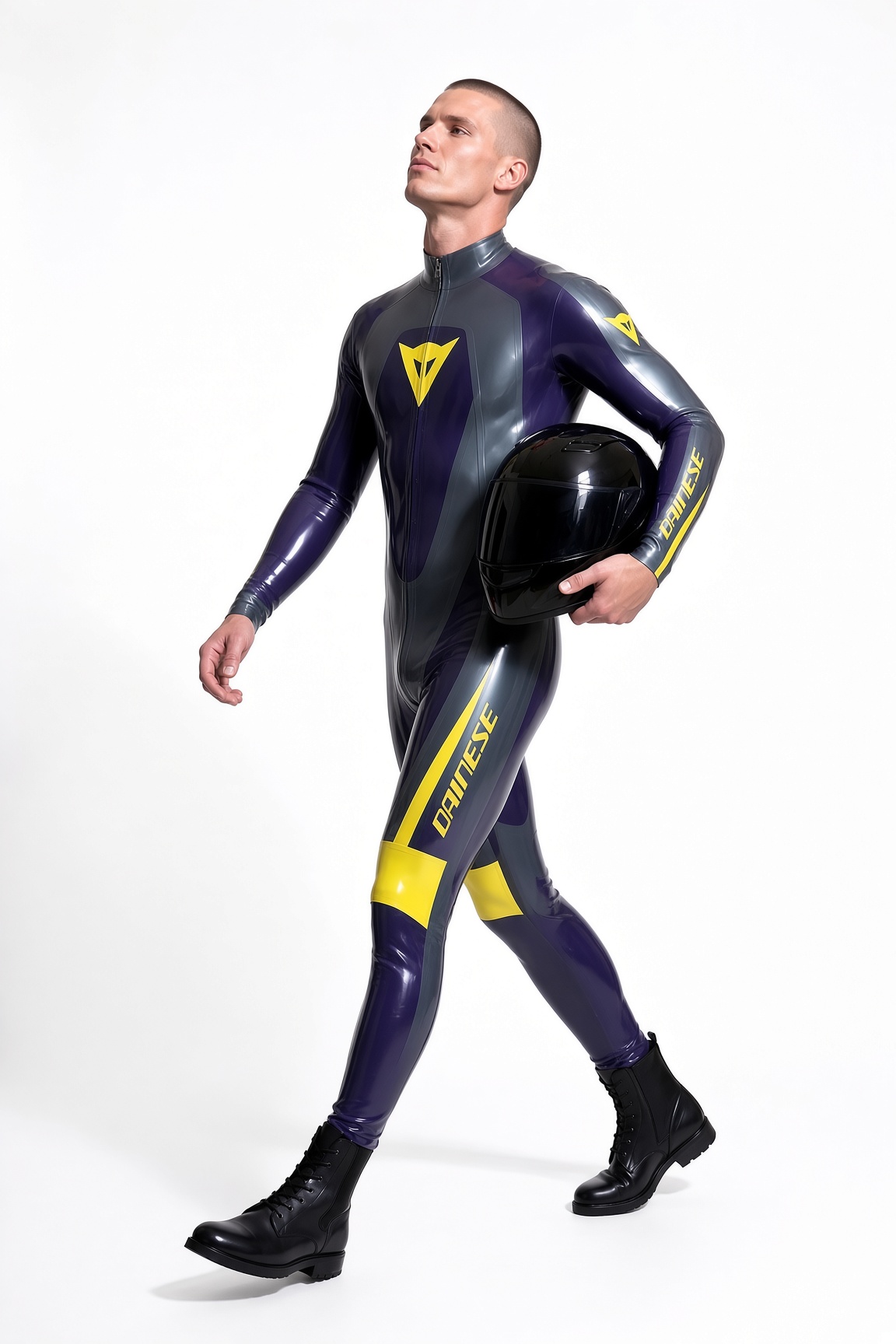 Brand Name MotoGP Latex Biker Catsuit Brand Name MotoGP Latex Biker Catsuit