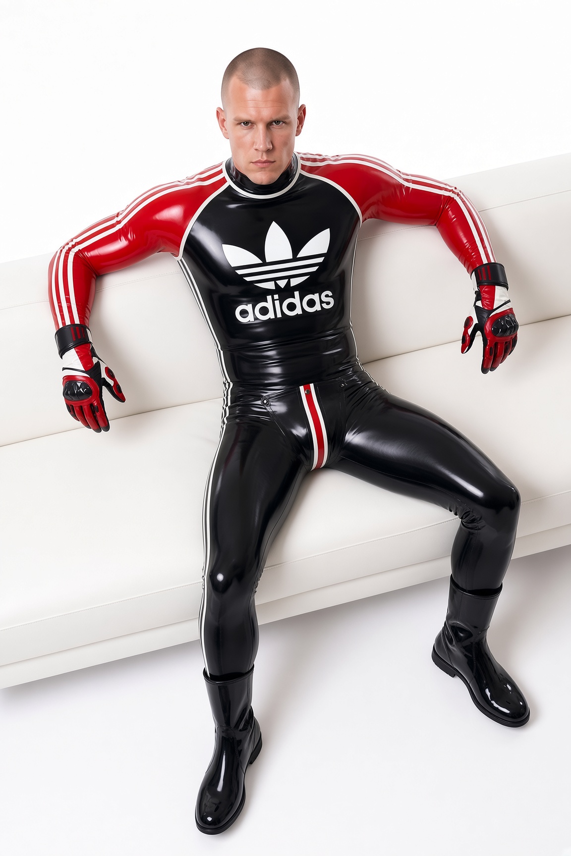 Sports Adi Latex Catsuit With Codpiece Sports Adi Latex Catsuit With Codpiece