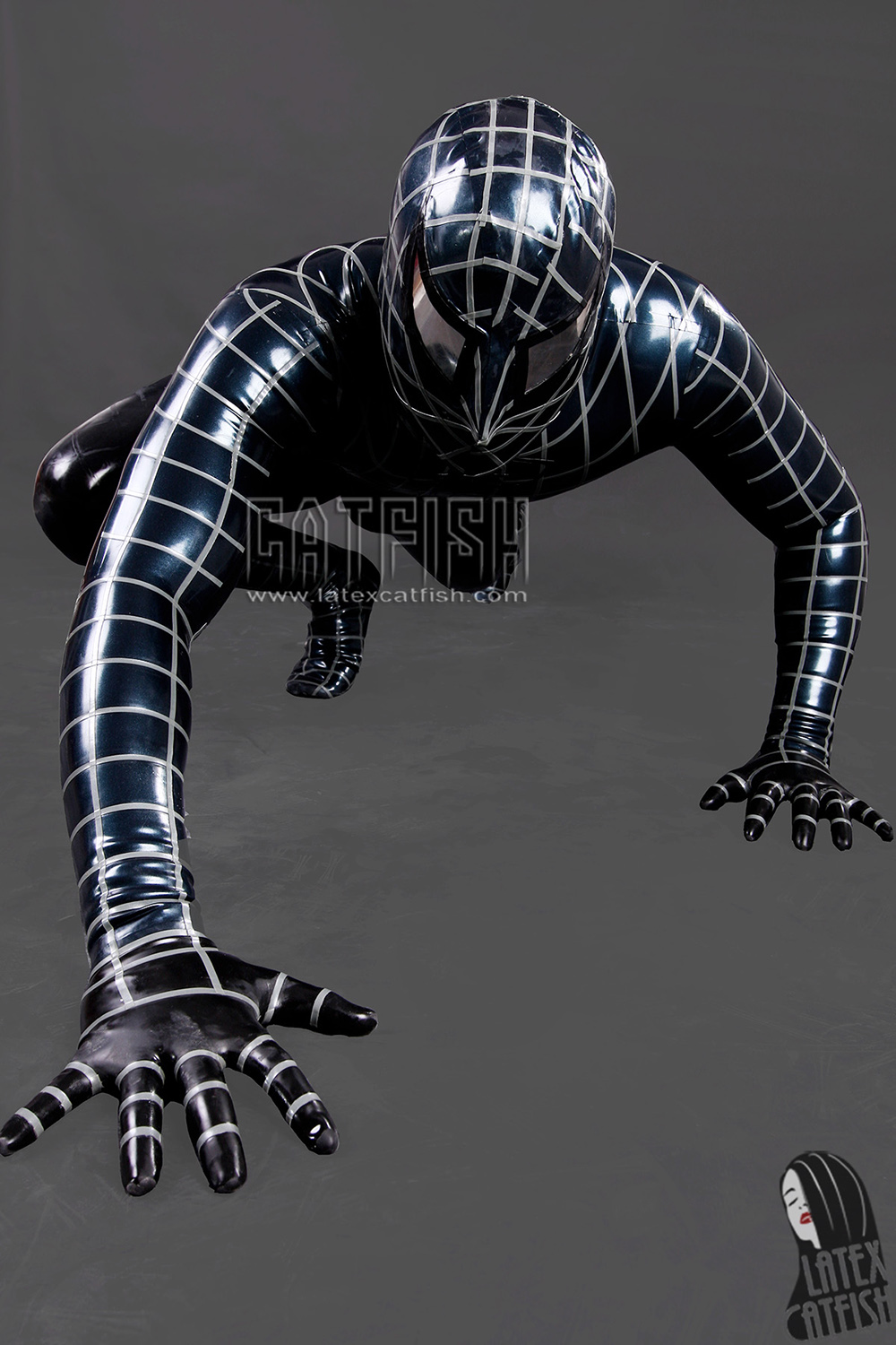 Cosplay Spider Total Coverage Latex Catsuit Cosplay Spider Total Coverage Latex Catsuit